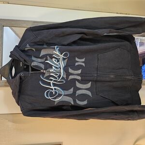 Hurley Black and Blue Lightweight Jacket